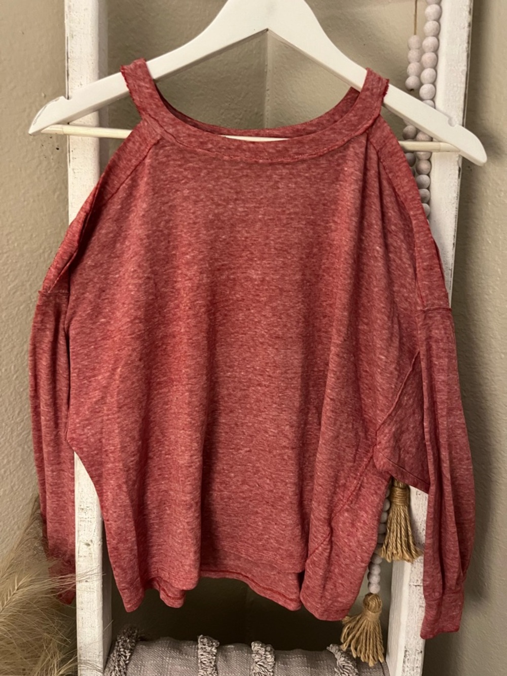 We The Free Heathered Rose Knit Tee